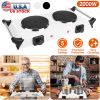 2000W Electric Coil Heating Dual Burner Hot Plate with 5 Temperature Adjustments & Portable Handles, Compact
