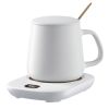 Electric Coffee Mug Warmer - Auto Shut-off, USB rechargeable, 3 Temperature Setting