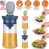 2-in-1 Oil Dispenser Bottle with Silicone Brush Dropper