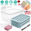 132Pcs (4 Packs) Small Circle Ice Ball Mold with Lid Bin