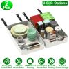 2 Pcs Carbon Steel Pull Out Cabinet Organizer with Handle (55LBS Max Load)