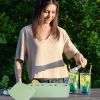 Fit For 20OZ/30OZ/40OZ Stanley Cup Ice Cube Mold Tray With Lid And Bin - Easy Release, Silicone, Hollow Cylinder