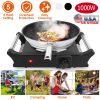 1000W Electric Single Burner Portable Coil Heating Hot Plate with 5 Temperature Adjustments