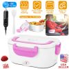 1L Travel Thermal Bento Box, Portable Food Warmer w/ 2 Removable Compartments and 1 Spoon 