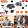 2000W Electric Dual Burner Portable Coil Heating Hot Plate with 5 Temperature Adjustments