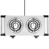 2000W Electric Dual Burner Portable Coil Heating Hot Plate with 5 Temperature Adjustments