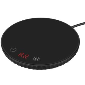 Electric Cup Warmer - Auto Off, Timer Setting, 2 Temperature Levels (Option: Black)