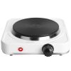 1500W Portable Electric Single Burner Hot Plate with 5 Temperature Adjustments & Non Slip Rubber Feet