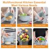 Stainless Steel Multifunctional Mixing Bowl with Lid Set