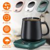 Electric Coffee Mug Warmer - Auto Shut-off, USB rechargeable, 3 Temperature Setting