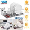 Stainless Steel Dish Drying Rack w/ Drainboard