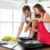2000W Portable Electric Double Burner Hot Plate with 5 Temperature Adjustments & Non-Slip Rubber Feet, Compact