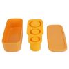 Fit For 20OZ/30OZ/40OZ Stanley Cup Ice Cube Mold Tray With Lid And Bin - Easy Release, Silicone, Hollow Cylinder