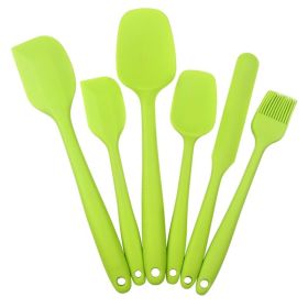 6pcs Silicone Kitchenware Spatula Set (Color: 6PCS Green)