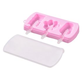 Silicone Ice Cream Mold (Color: Pink-Ice Cream Mold)
