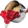 Kitchen Gizmo! Adjustable Silicone Snap-N-Strain Pot Strainer