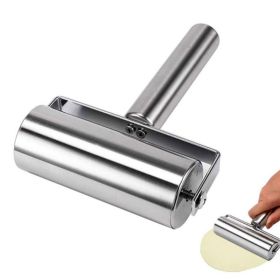 Stainless Steel 360 Degree Rolling Baker Roller (Color: Silver-L)