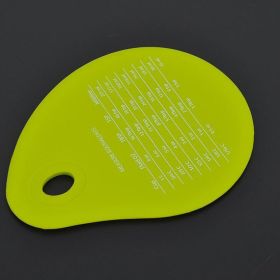 Silicone Curved Bowl Scraper (Color: Green)