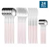 24pcs Stainless Steel Utensil & Cutlery Set
