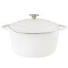3 QT Enamel Cast Iron Dutch Oven with Lid