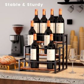 3 Tiers Of 12 Bottle Storage Racks For Syrup, Wine, Spices From The Kitchen Coffee Station - Forbidden To Sell Platform - Temu, No Delivery On Weekend (Option: Storage racks)