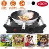 1000W Electric Single Burner Portable Coil Heating Hot Plate with 5 Temperature Adjustments