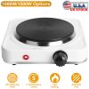1500W Portable Electric Single Burner Hot Plate with 5 Temperature Adjustments & Non Slip Rubber Feet