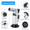 Culinary Adjustable Butane Torch Lighter, Refillable w/ Fire Lock (Gas Not Included)