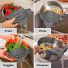 Adjustable Silicone Clip On Pot Strainer