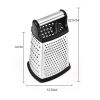 Multifunctional 4 Sided Stainless Steel Food Grater & Slicer