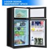 2 Doors Cold-rolled Compact Refrigerator