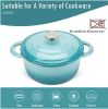 3 QT Enamel Cast Iron Dutch Oven with Lid