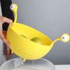 1pc Big-Eyed Monster Design BPA-Free Food Strainer - Fun And Safe