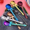 4Pcs Metal Guitar Spoon Flatware Set