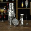 5 Piece Stainless Steel Cocktail Set with Tattoo Patterns