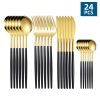 24pcs Stainless Steel Utensil & Cutlery Set