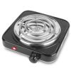 1000W Electric Single Burner Coil Heating Hot Plate Stove with Non Slip Rubber Feet,  5 Temperature Adjustments