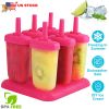 6 Pcs Plastic Popsicle Maker
