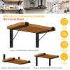 2 Pack Heavy Duty Wall Mounted Shelf Bracket - L-Shaped Metal with Screws Set