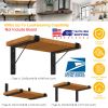 2 Pack Heavy Duty Wall Mounted Shelf Bracket - L-Shaped Metal with Screws Set