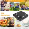 1500W Portable Electric Single Burner Hot Plate with 5 Temperature Adjustments & Non Slip Rubber Feet
