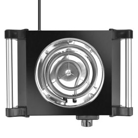 1000W Electric Single Burner Portable Coil Heating Hot Plate with 5 Temperature Adjustments (Option: Black_Single)