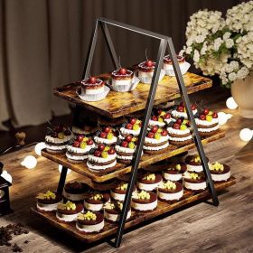 3-tier Wooden Dessert Stand (Option: 3layers)