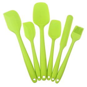 6 Pieces Silicone Baking Tool Set (Color: 6PCS Green)