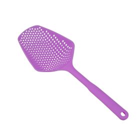 Non-stick Kitchen Colander - Plastic (Color: Purple)
