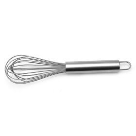 1pc Stainless Steel Enhanced Version Balloon Wire Whisk; 8in/10in/12in (size: 10in Stainless Steel Egg Beater)