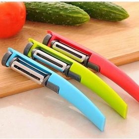3 In 1 Super De-Duper Master Grater, Peeler, Slicer (Color: Sea Blue)