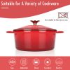 3 QT Enamel Cast Iron Dutch Oven with Lid