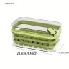 101oz Silicone Ice Cube Tray-64 Grid With Lid And Bin