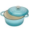 3 QT Enamel Cast Iron Dutch Oven with Lid
